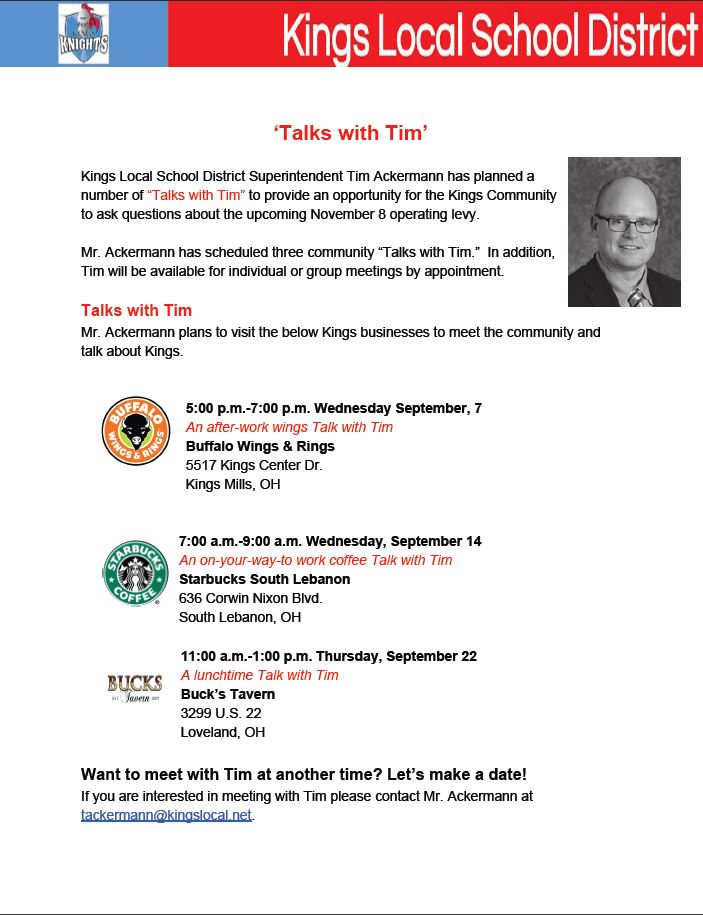 Talks with Tim graphic